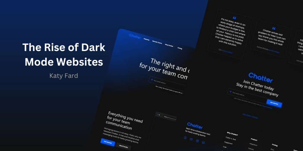 The Rise of Dark Mode Websites