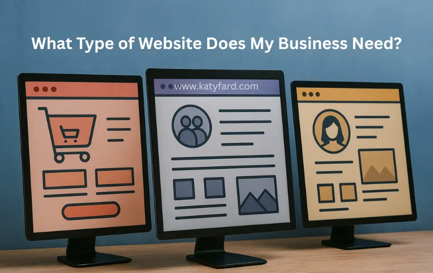 What Type of Website Does My Business Need? Ecommerce, Corporate, or Personal? in Katy Fard web design portfolio